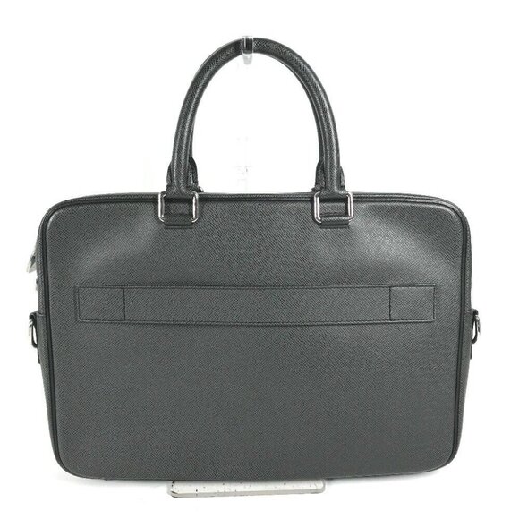 LOUIS VUITTON M30643 Taiga PDV Business bag Taiga Leather Black - Picture 1 of 10